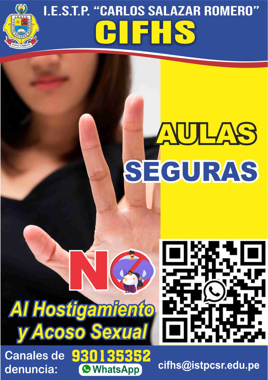 Flyer de prevención del hostigamiento sexual
